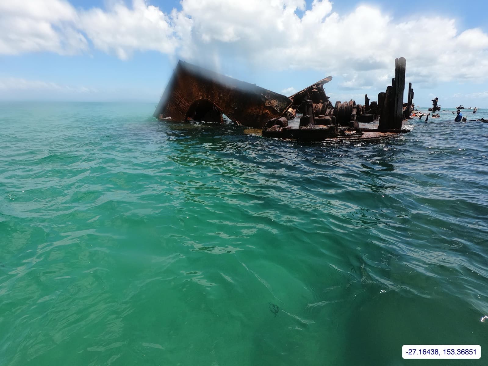 Photograph taken near Moreton Island