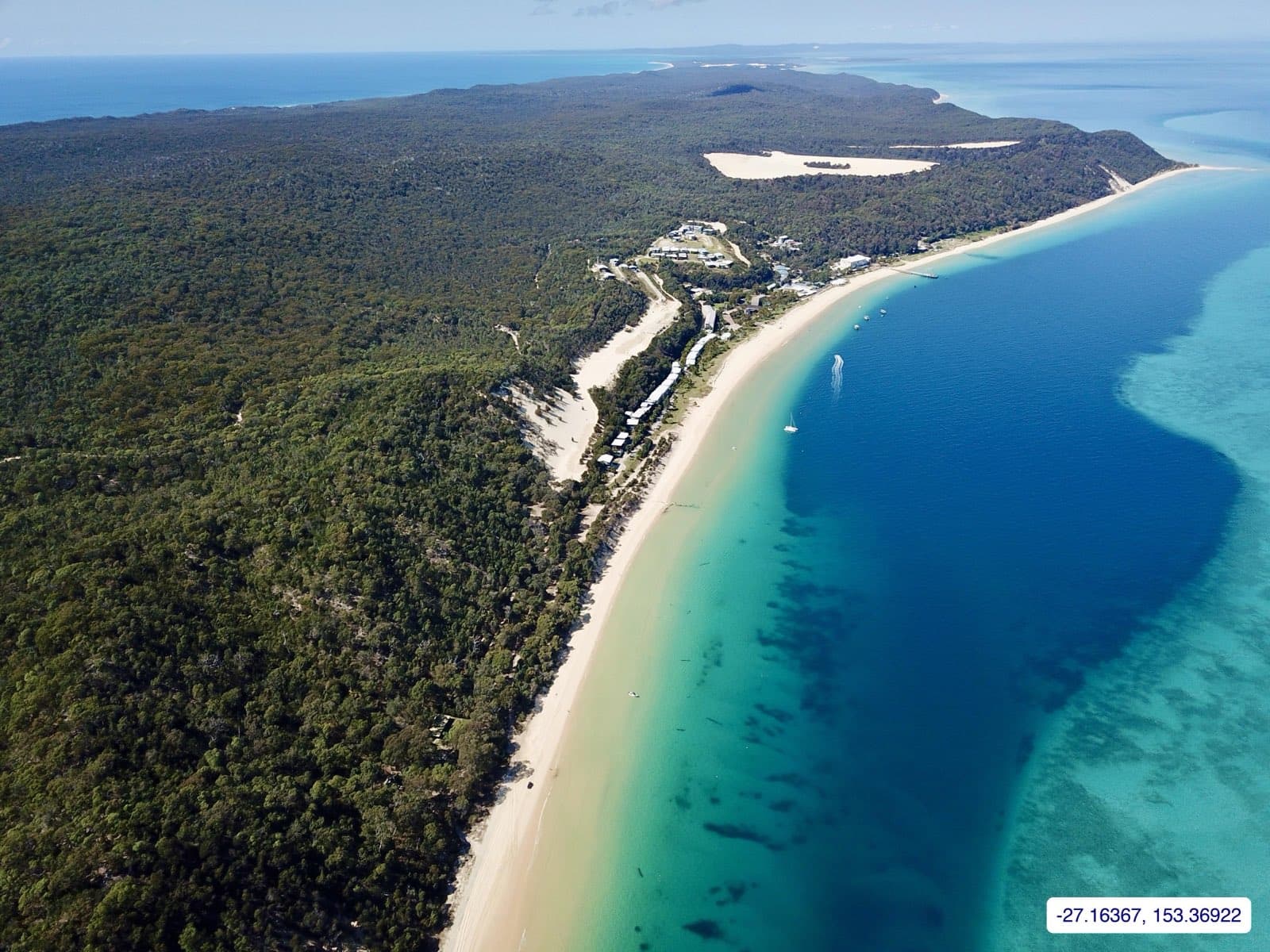 Photograph taken near Tangalooma Wrecks