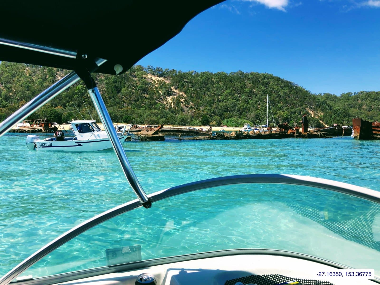 Photograph taken near Tangalooma Wrecks