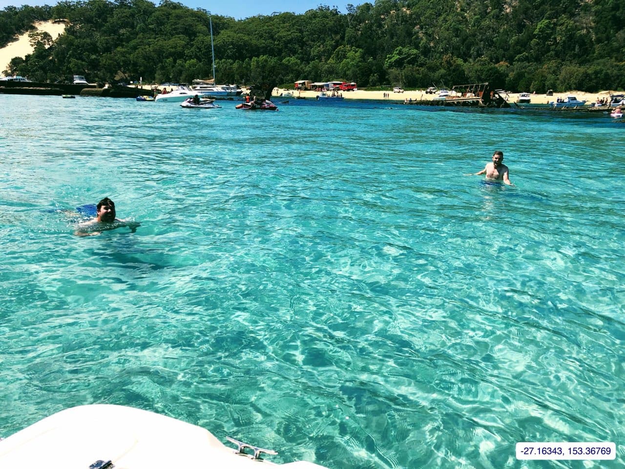 Photograph taken near Tangalooma Wrecks