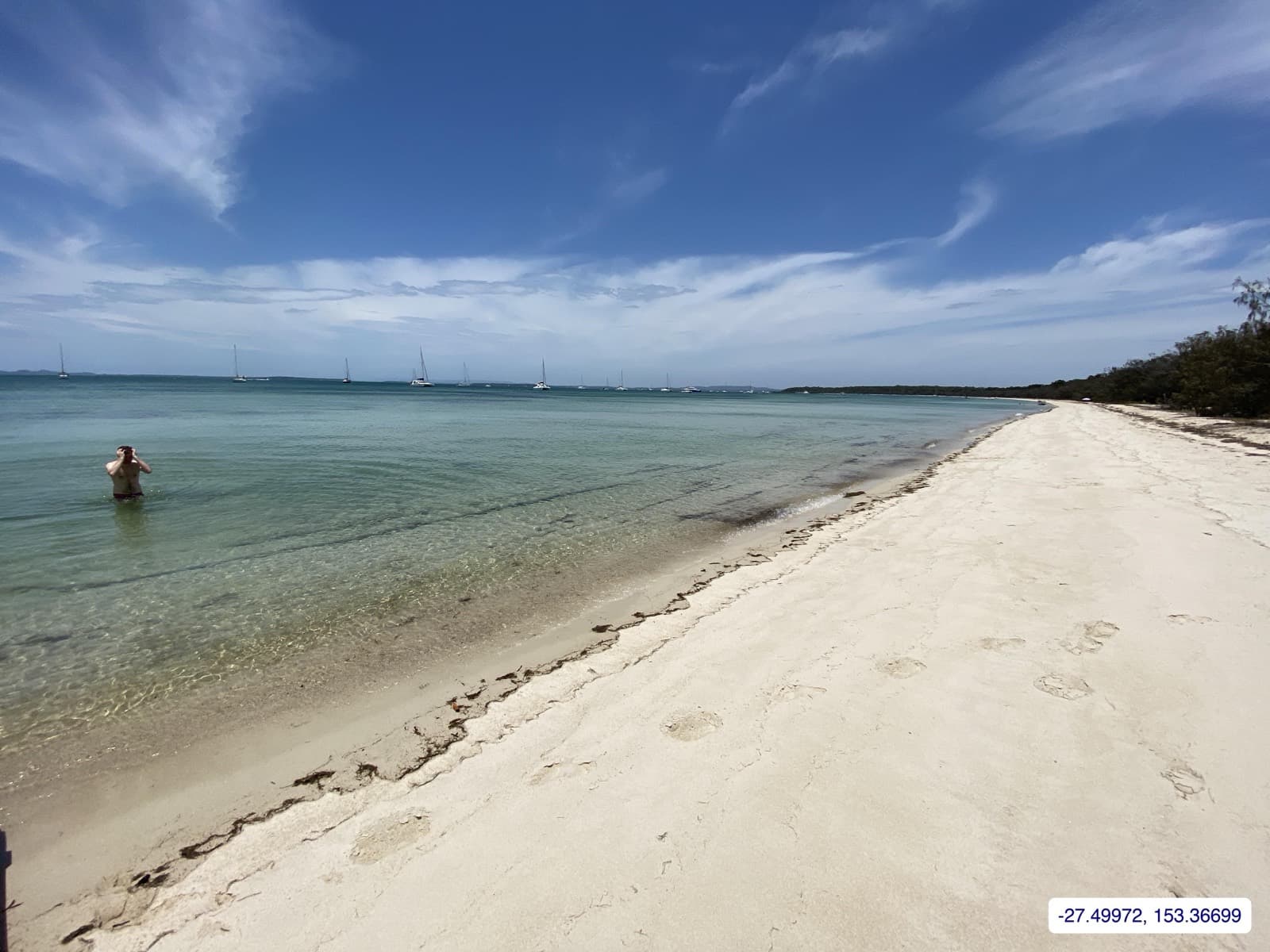 Photograph taken near Peel Island