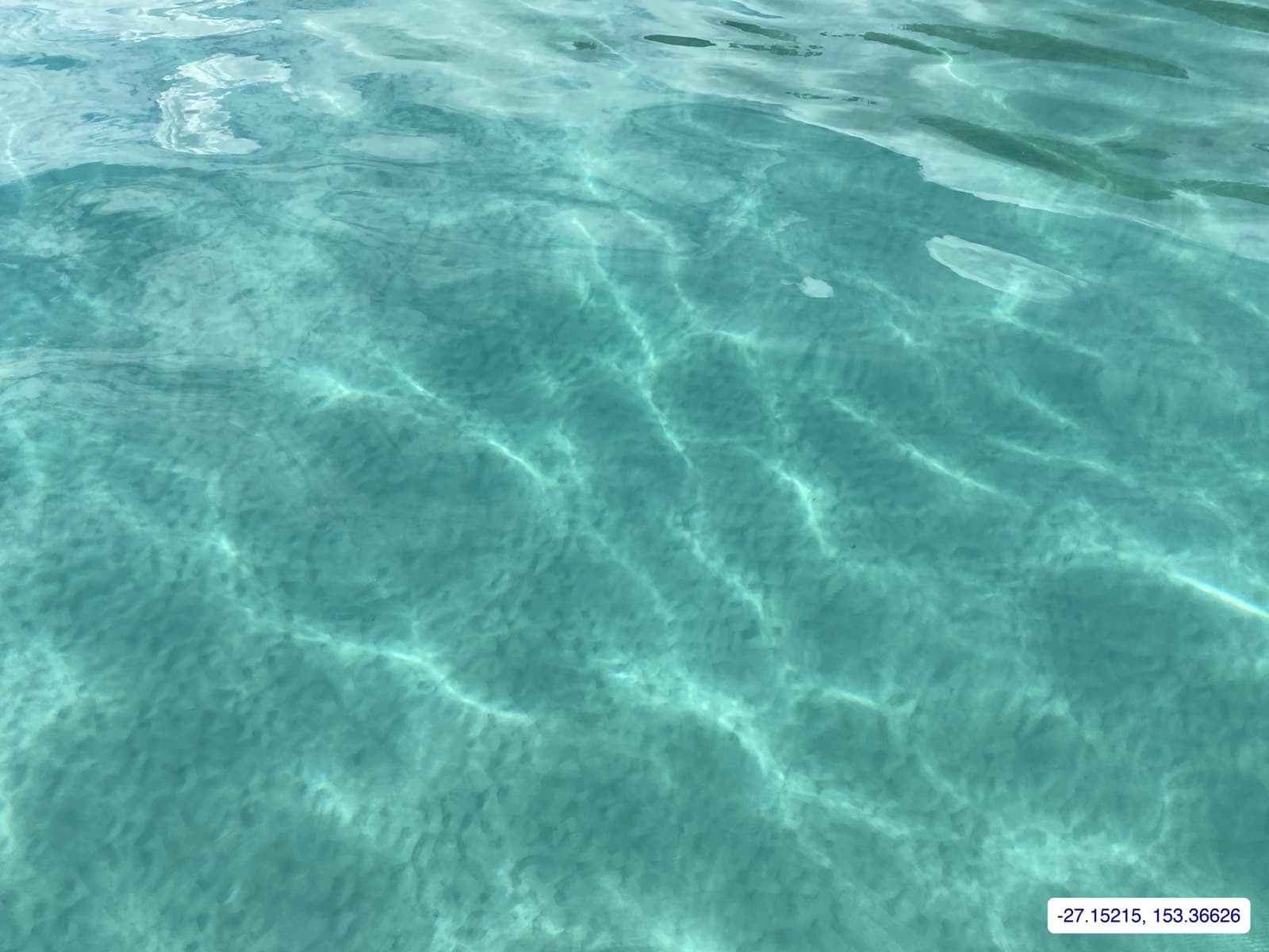 Photograph taken near Moreton Island