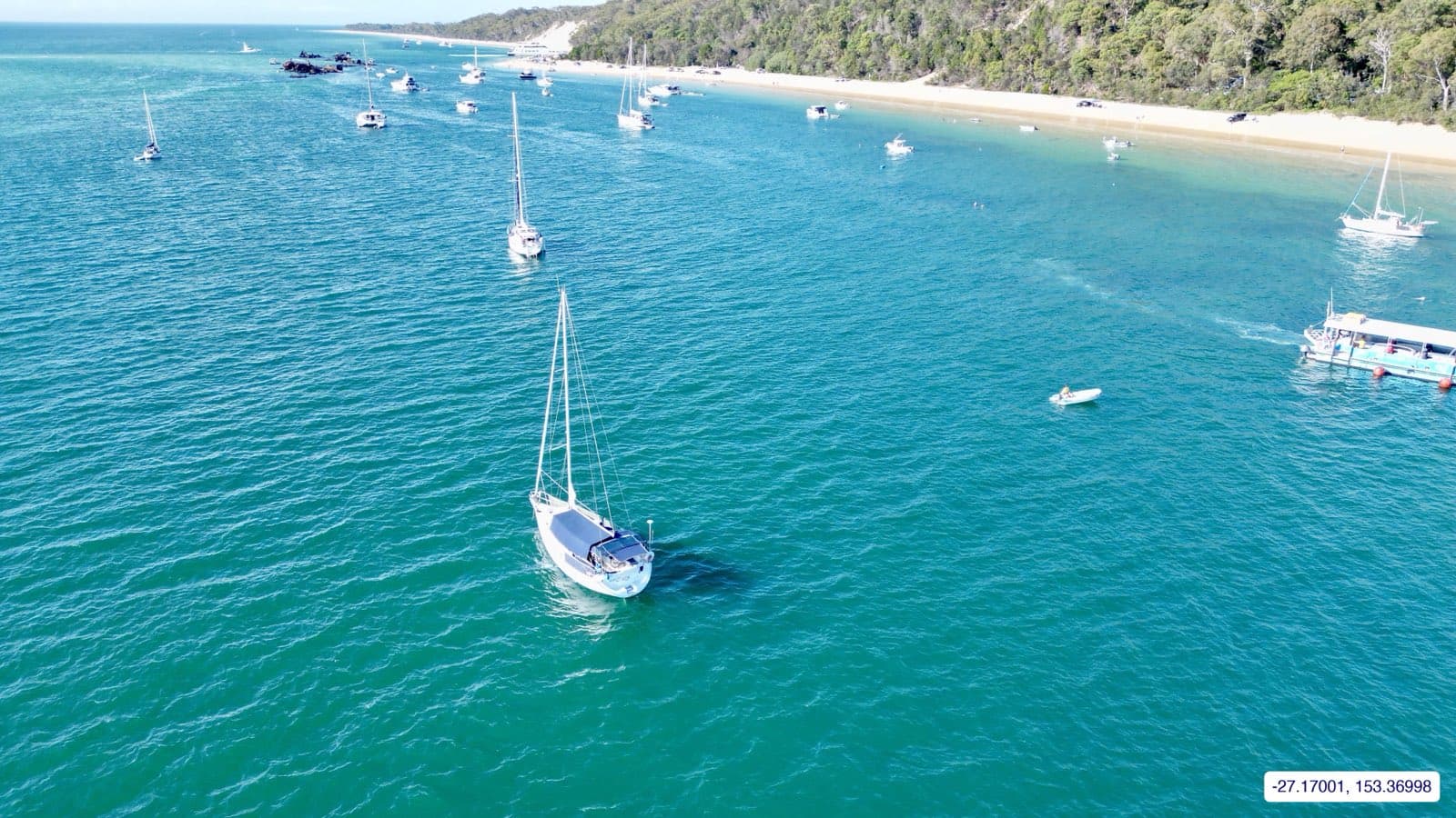 Photograph taken near Moreton Island