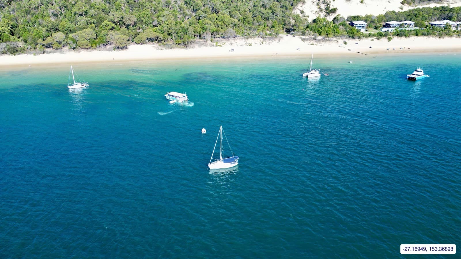 Photograph taken near Moreton Island