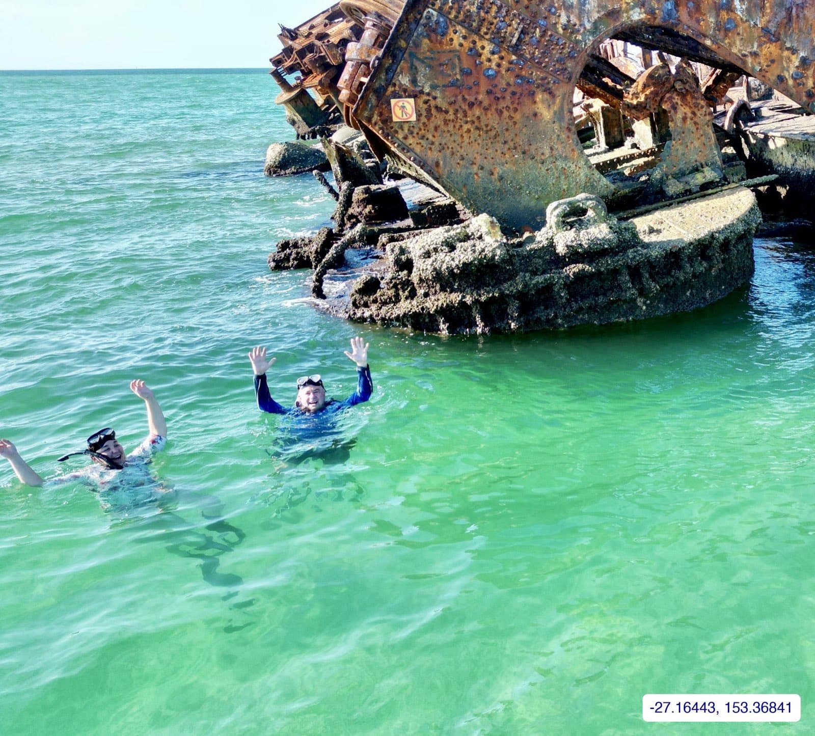 Photograph taken near Moreton Island