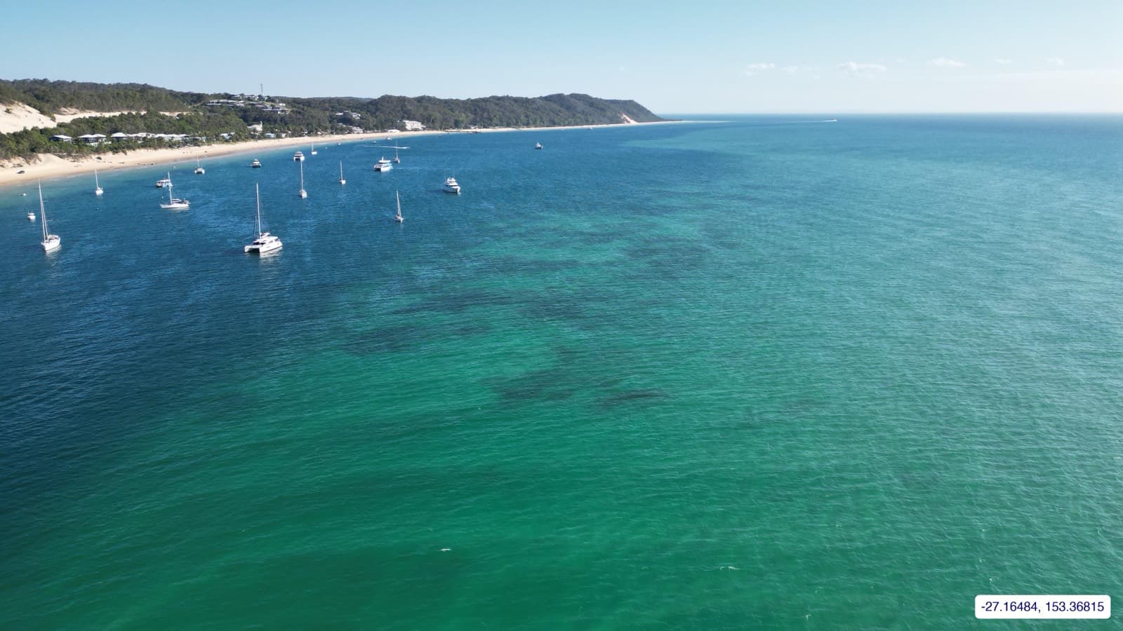 Photograph taken near Moreton Island