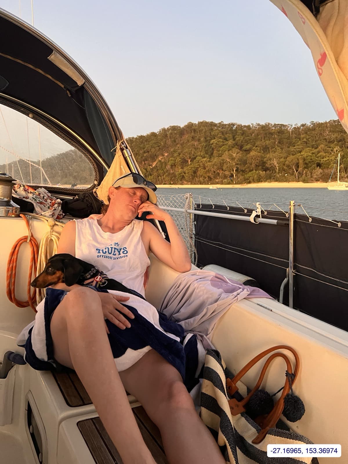 Photograph taken near Moreton Island