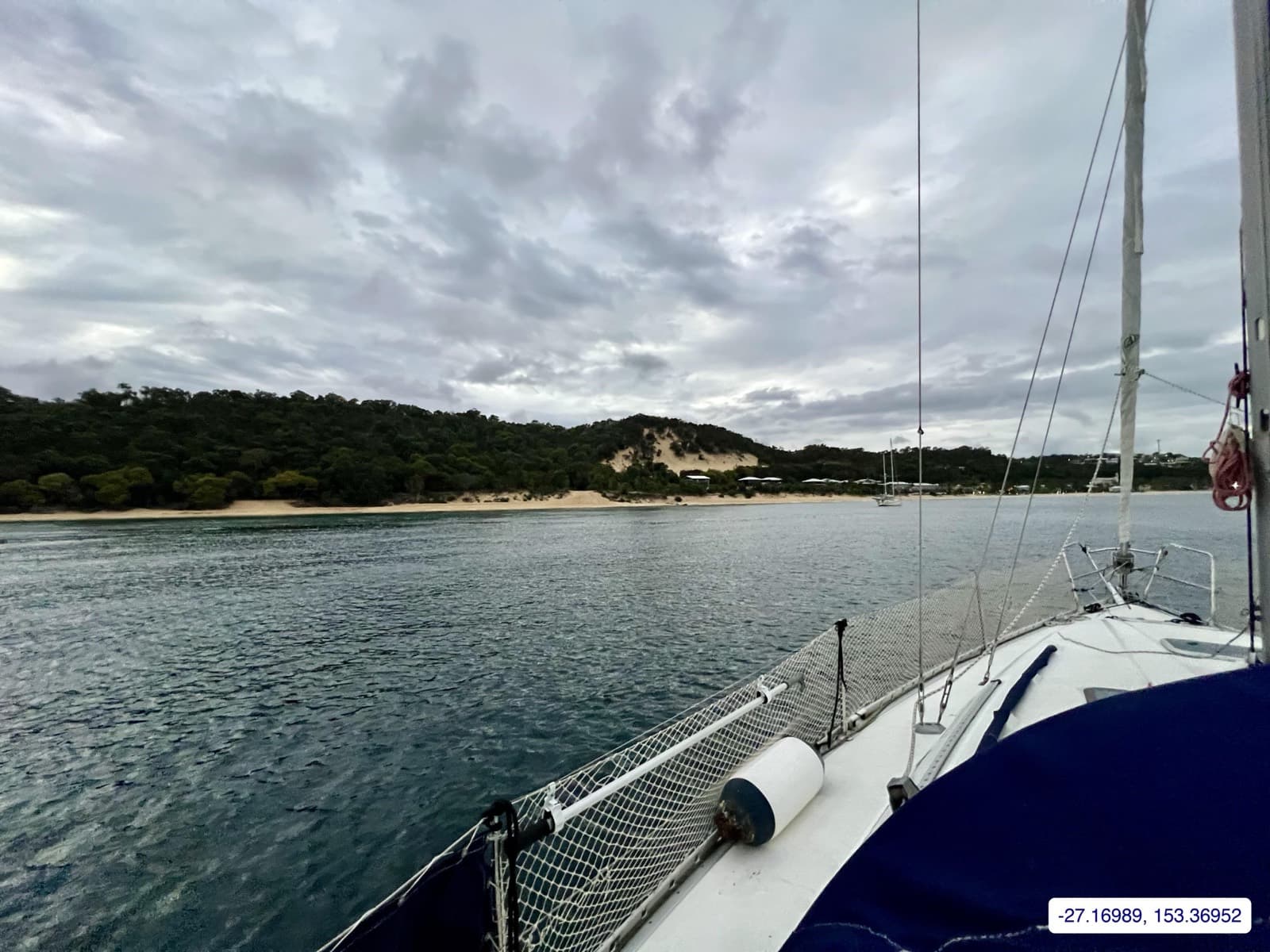 Photograph taken near Moreton Island
