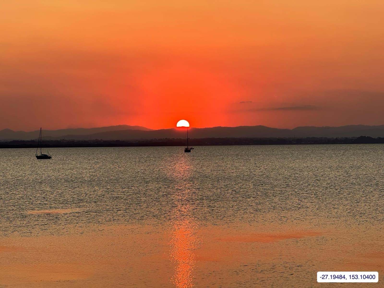 Photograph taken near Moreton Bay mainland