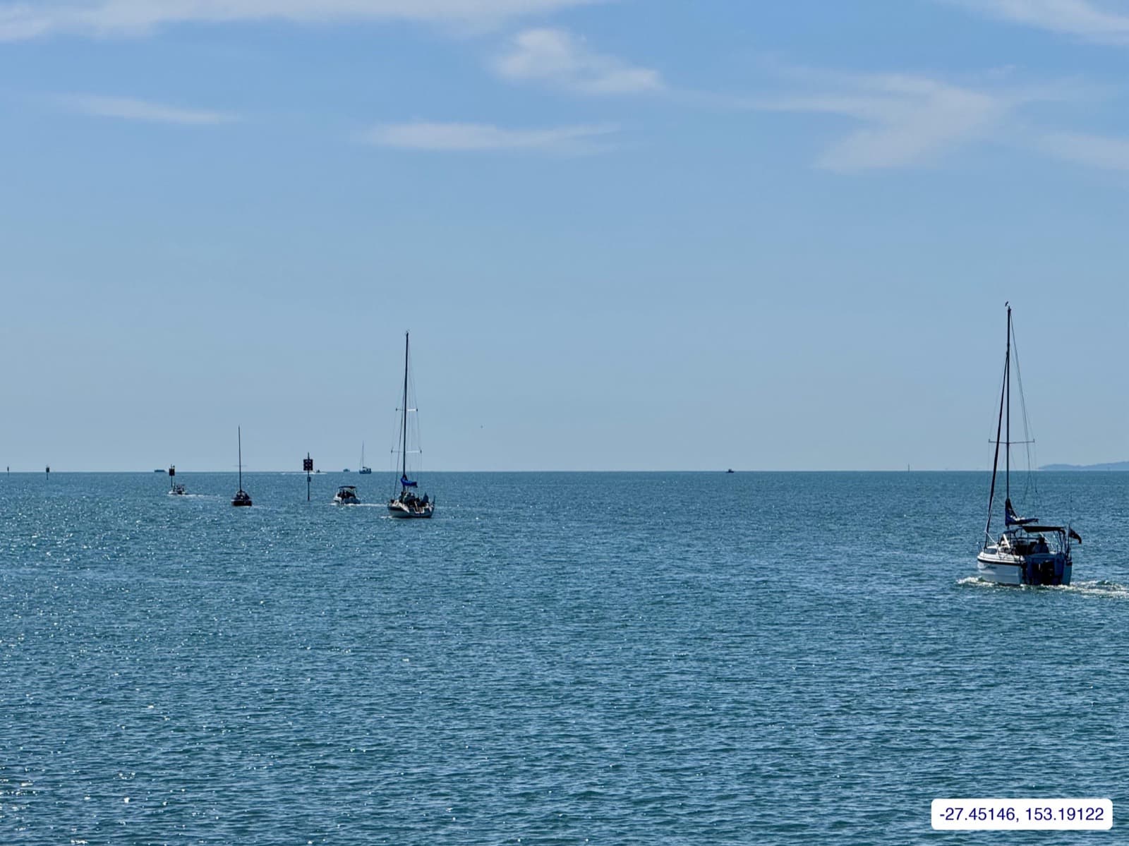 Photograph taken near Moreton Bay mainland