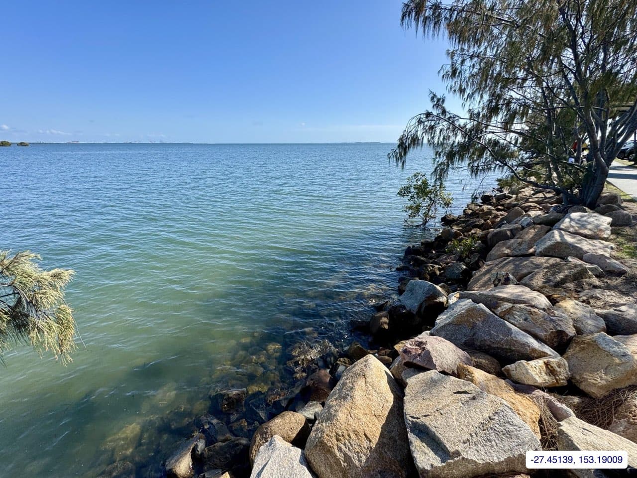 Photograph taken near Moreton Bay mainland