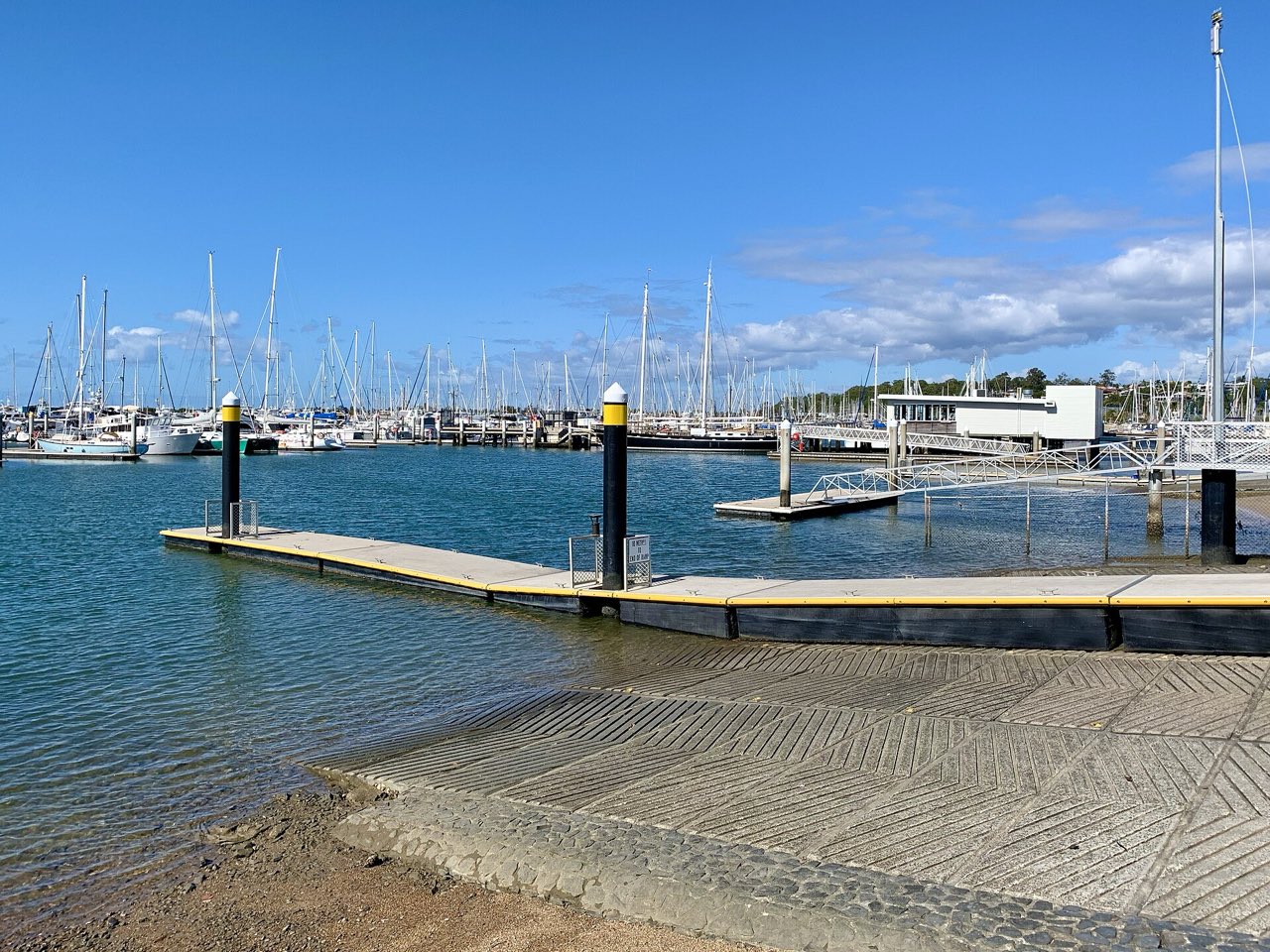 The northern public ramp in Manly Boat Harbour