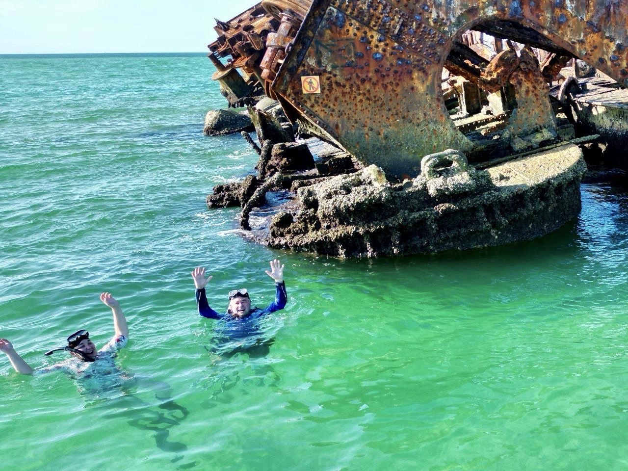 snorkelling the wrecks
