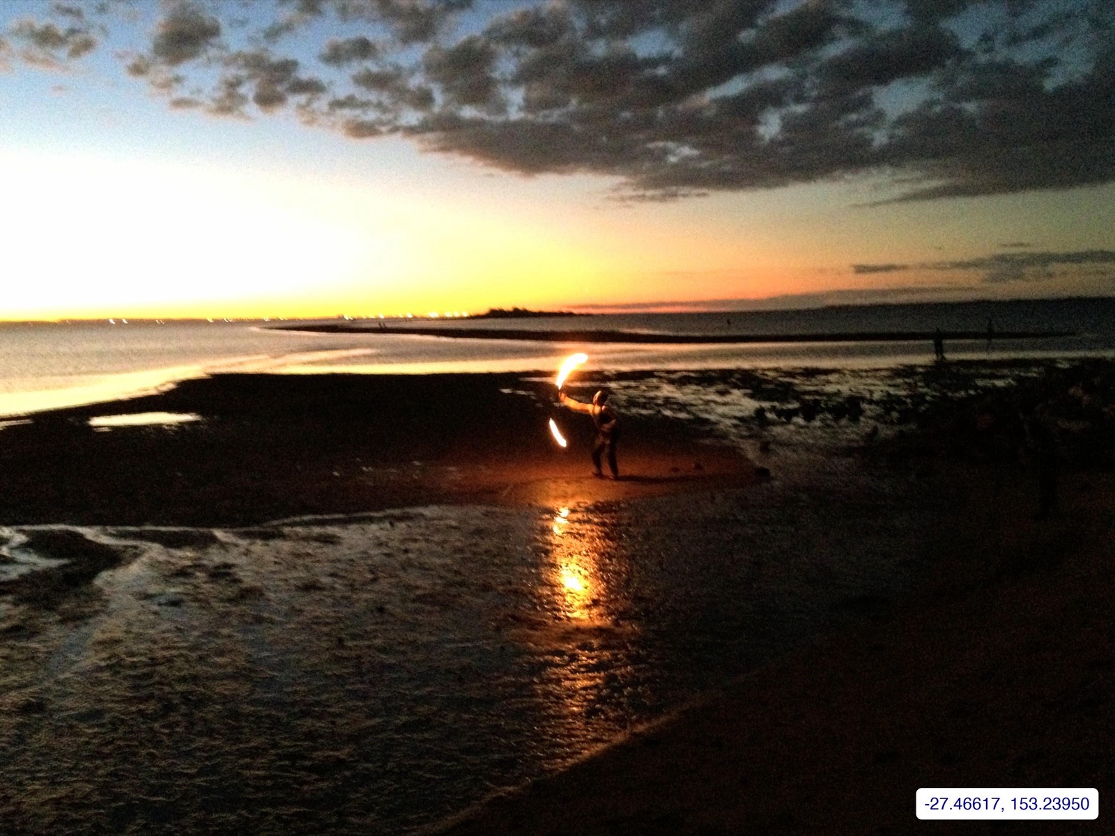Sunset over the Wellington Point flats